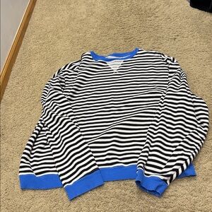 We The Free Classic Striped Oversized Crewneck
